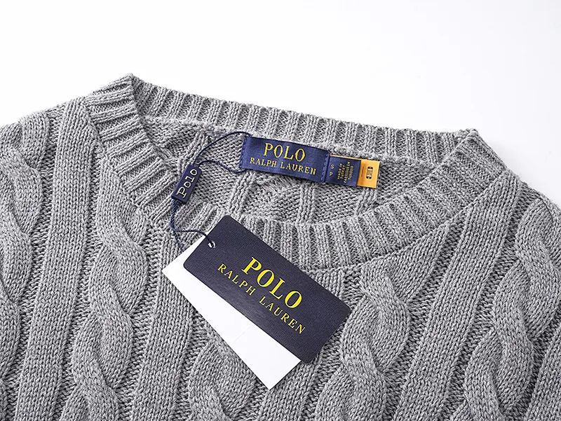 Style No. 2503 P220 Polo Ralph Lauren solid color comfortable thick cable twist knitted sweater Color: cream black navy gray Size: S (recommended within 120) m (recommended within 140) L (recommended within 160) xL (recommended within 180)